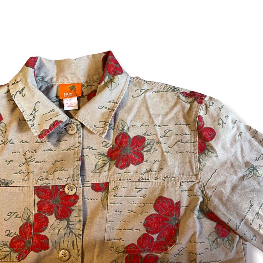 Hearts of Palm Button Up